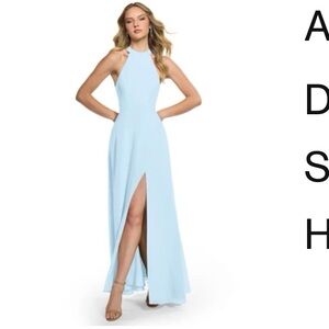 Azazie Clarice Bridesmaid Dress (Sky Blue)